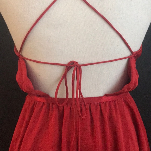 Express Red Strappy Dress - Picture 4 of 7